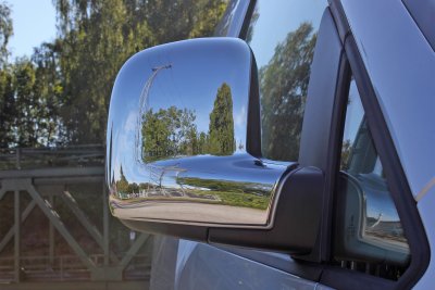 Spegelkåpor i kromad ABS-plast till VW Caddy 2004-2020